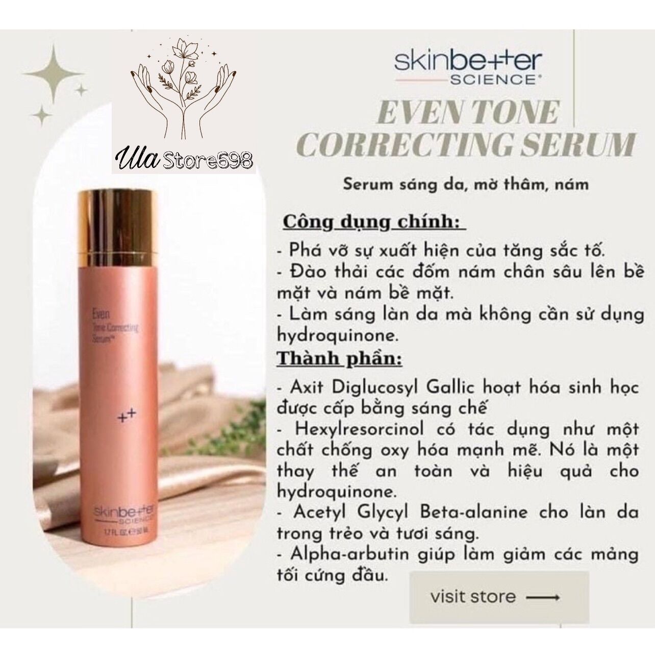SERUM DƯỠNG SÁNG DA MỜ THÂM Eventone Correcting Serum
