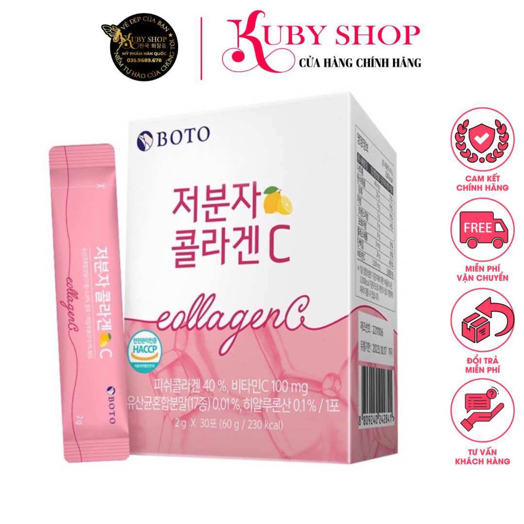Bột uống collagen đẹp da hàn quốc boto collagen c hộp 30 gói