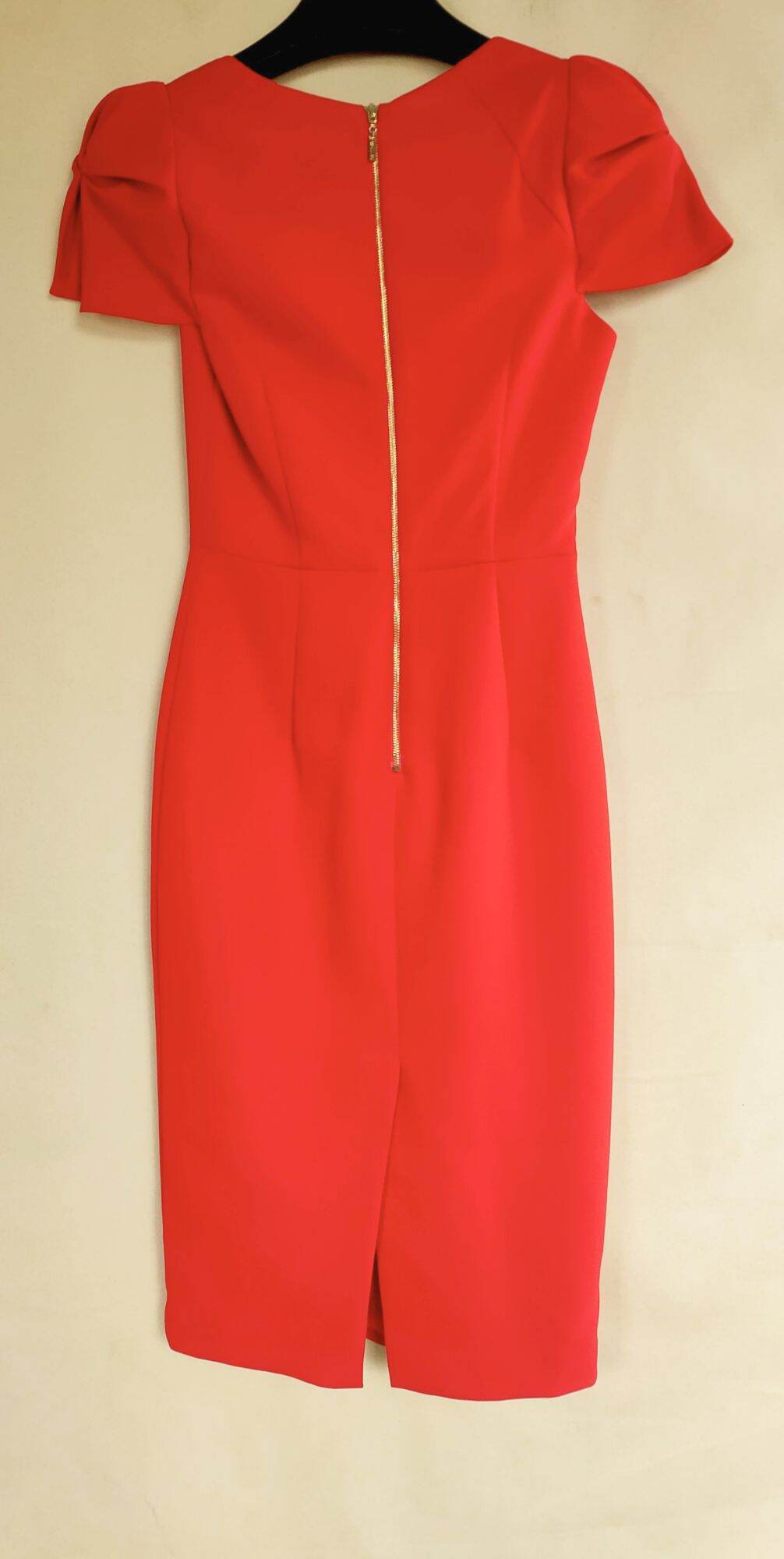 Đầm Elise đỏ Sz S, new 99%