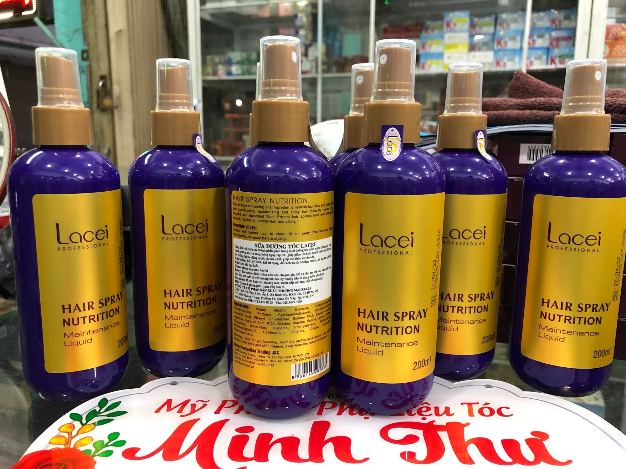 XỊT DƯỠNG TÓC LACEI TÍM 200ML