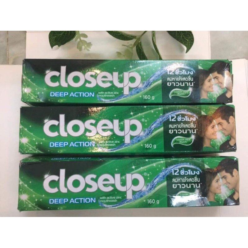 [Combo 3 túyp]Kem đánh răng Close Up Thái Lan 160g