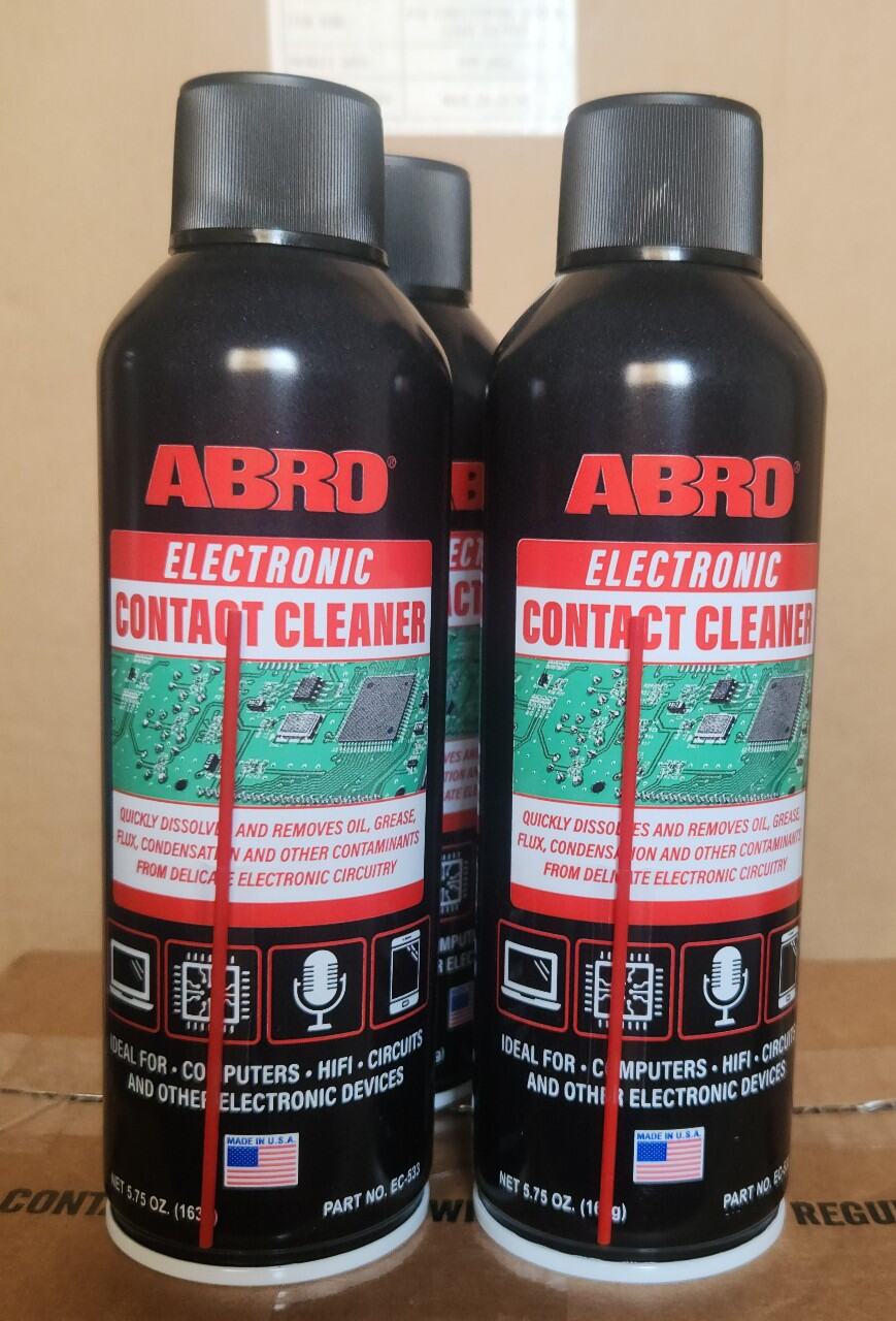 Dung dịch vệ sinh tiếp điểm điện tử ABRO ELECTRONIC CONTACT CLEANER EC-533 USA(Mẫu Mới)