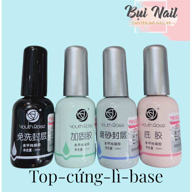 BASE- TOP- LỲ- CỨNG MÓNG HOA HỒNG