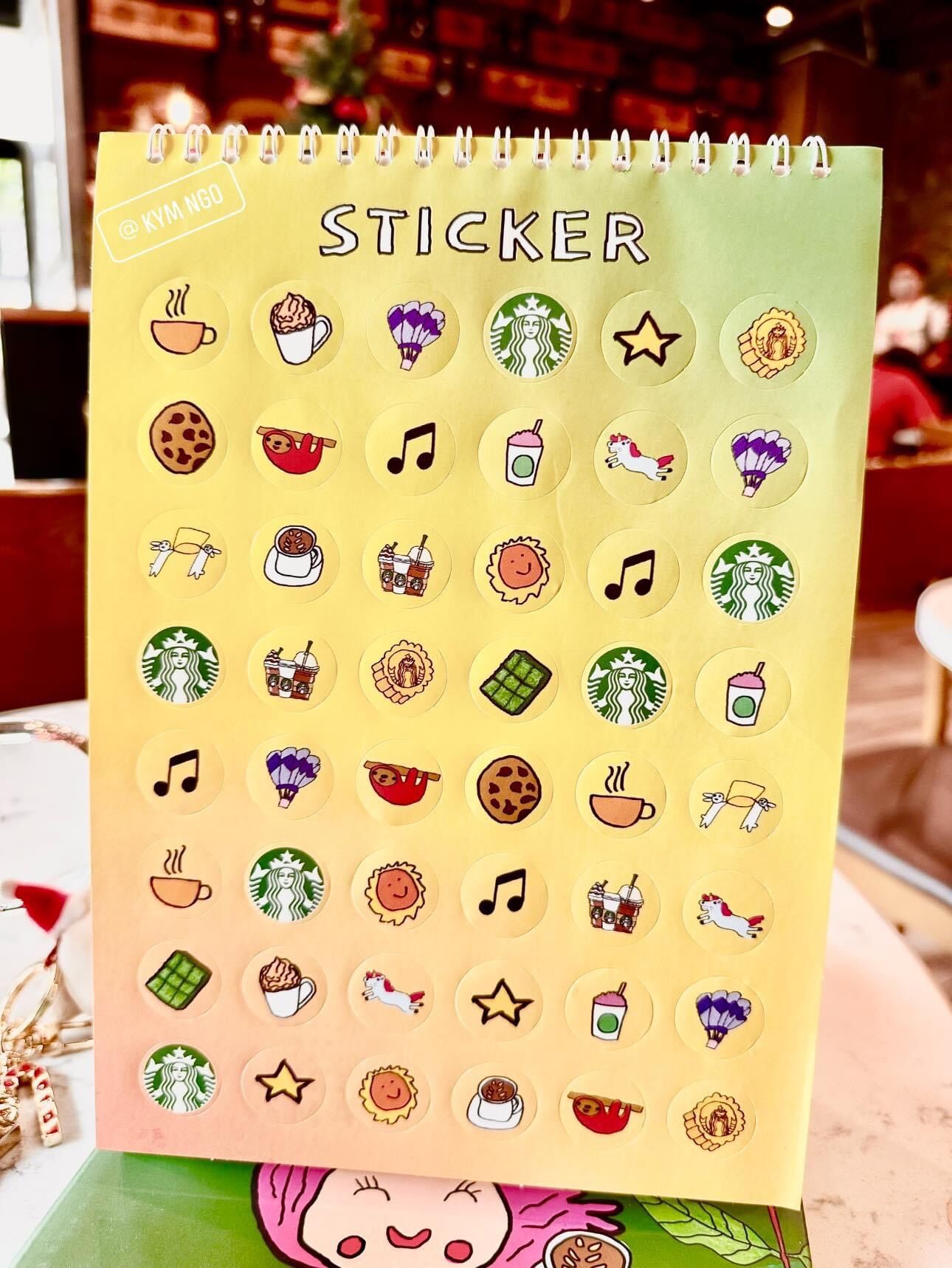 Lịch để bàn Starbucks Calendar 2024