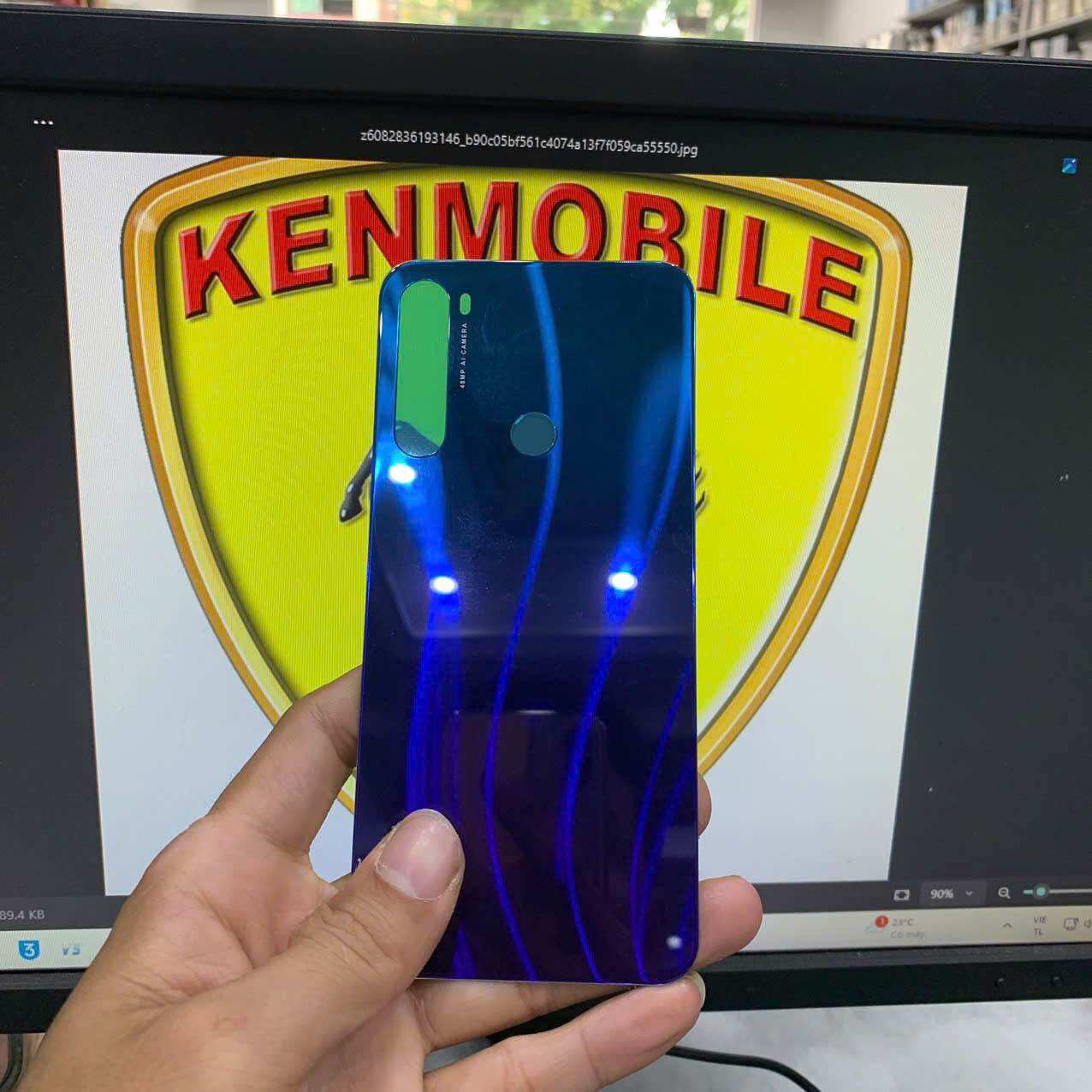 Nắp Lưng Xaomi Redmi Note 8, Loại 1 (tặng kèm keo dán)