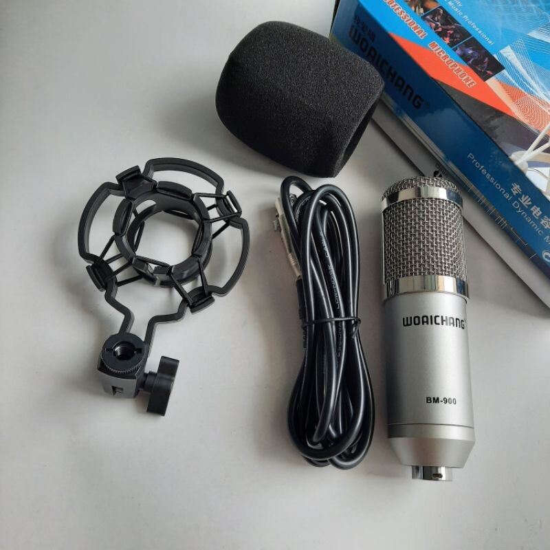 Mic Thu Âm BM900 Woaichang  Chính Hãng Thiết Kế Sang Trọng . Micro BM900 Độ Bền Cực Cao