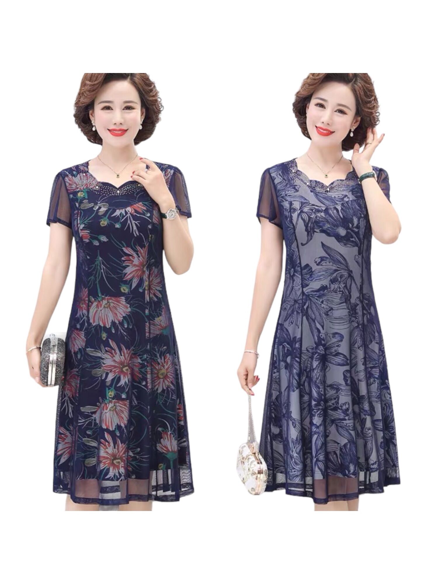Đầm trung niên dự tiệc VV01