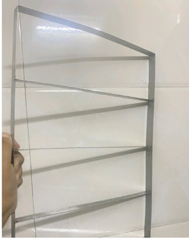 Khuôn làm bánh gạo lứt , kẹo lạc kích thước 40 cm x 30 cm x 1,5 cm chất liệu inox 304 xịn