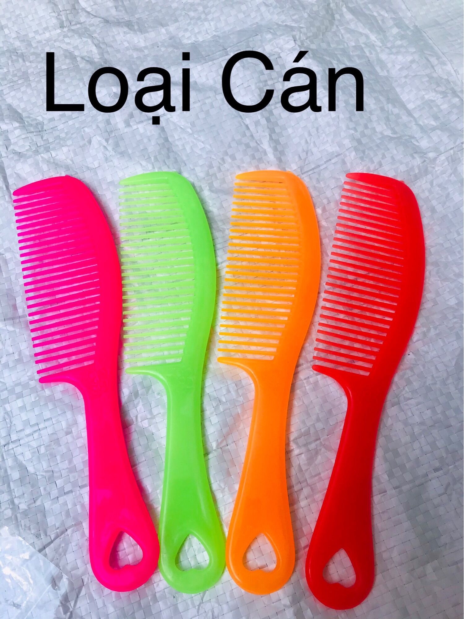 💈Combo 10 Lược Vỹ Ký Lớn, Nhiều Màu, Dẻo (Dài 19cm)
