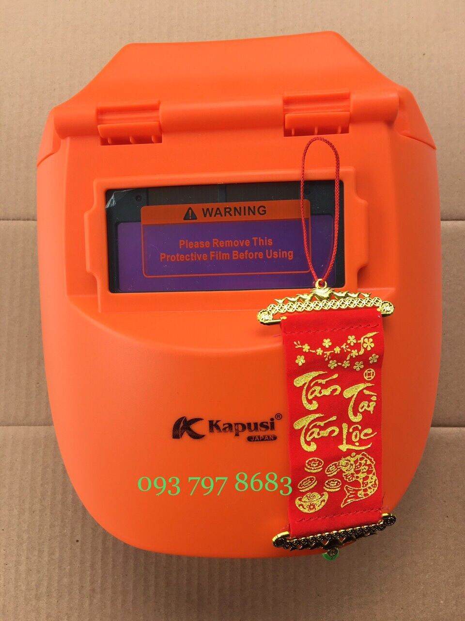Mặt nạ hàn điện tử bằng nhựa độ cảm biến - kính hàn điện tử tự động tối khi hàn kapusi cao cấp