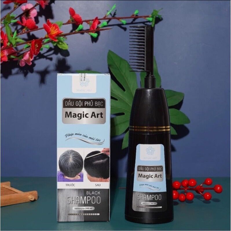 Dầu gội phủ bạc Magic Art chính hãng, Gội là đen Thảo Dược 100% từ thiên nhiên cao cấp