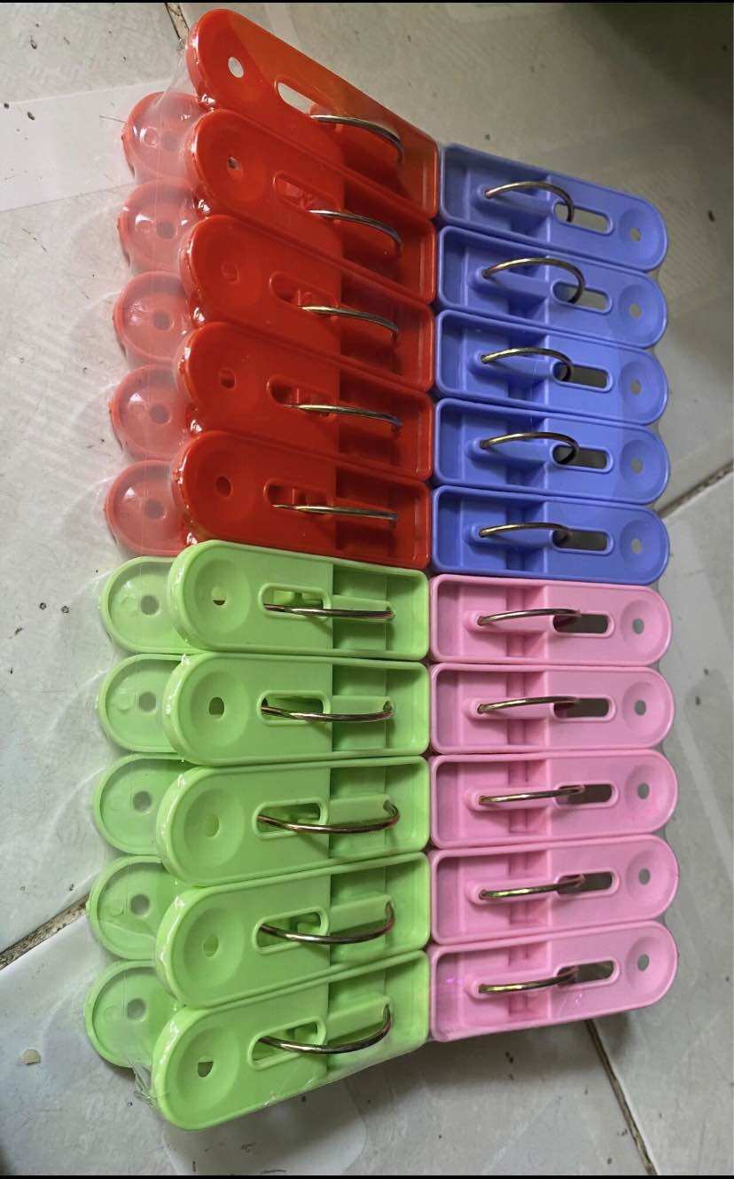 💥 Vỉ Kẹp 20 Cái, Phơi Quần Áo (2 Loại)