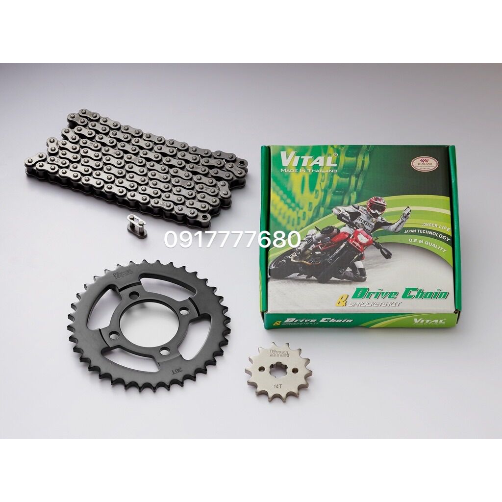 [HCM]Bộ sên nhông dĩa dành cho xe Cup 50 Cup 78 Cup 81 ( 13T - 39T ) Vital