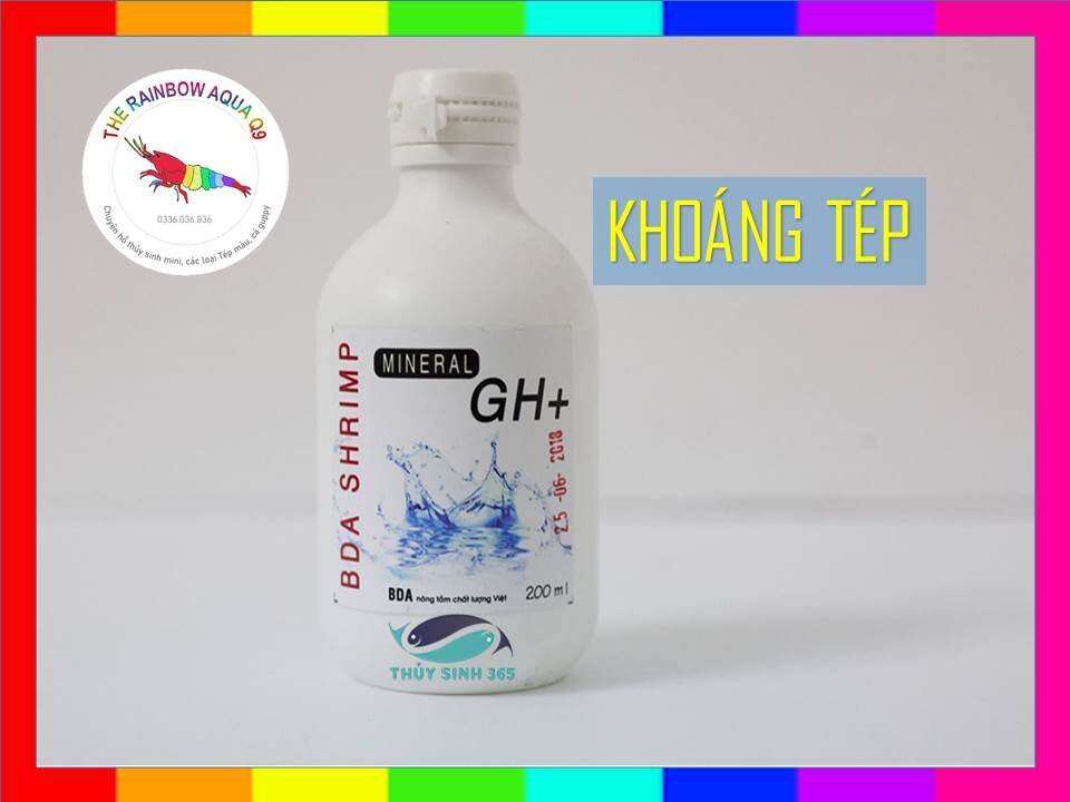 Khoáng GH+ BDA, giúp tép cứng vỏ, lột vỏ tốt