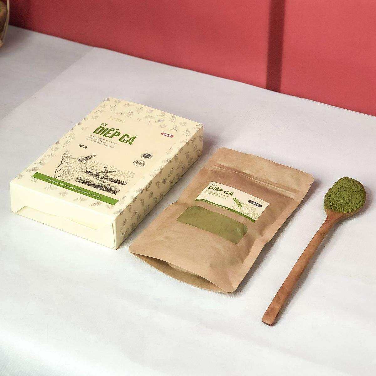 BỘT RAU MÁ/BỘT CẦN TÂY/BỘT DIẾP CÁ/BỘT TRÀ XANH/BỘT CHÙM NGÂY - 100G - SHANSHE