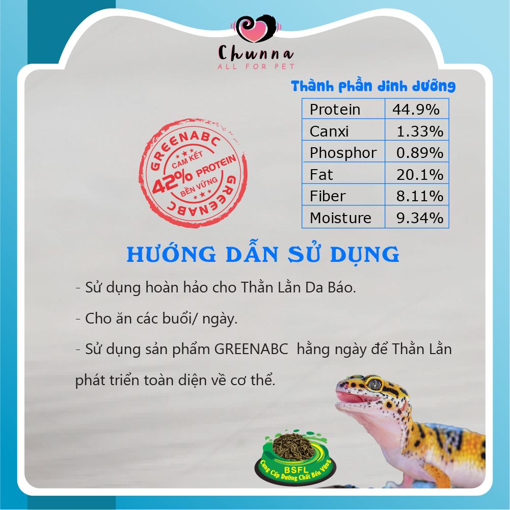 Thức ăn THẰN LẰN DA BÁO - Leopard Gecko