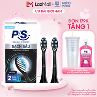 Bộ 2 đầu bàn chải điện P/S S100 Pro - Sạch Sâu Màu Đen