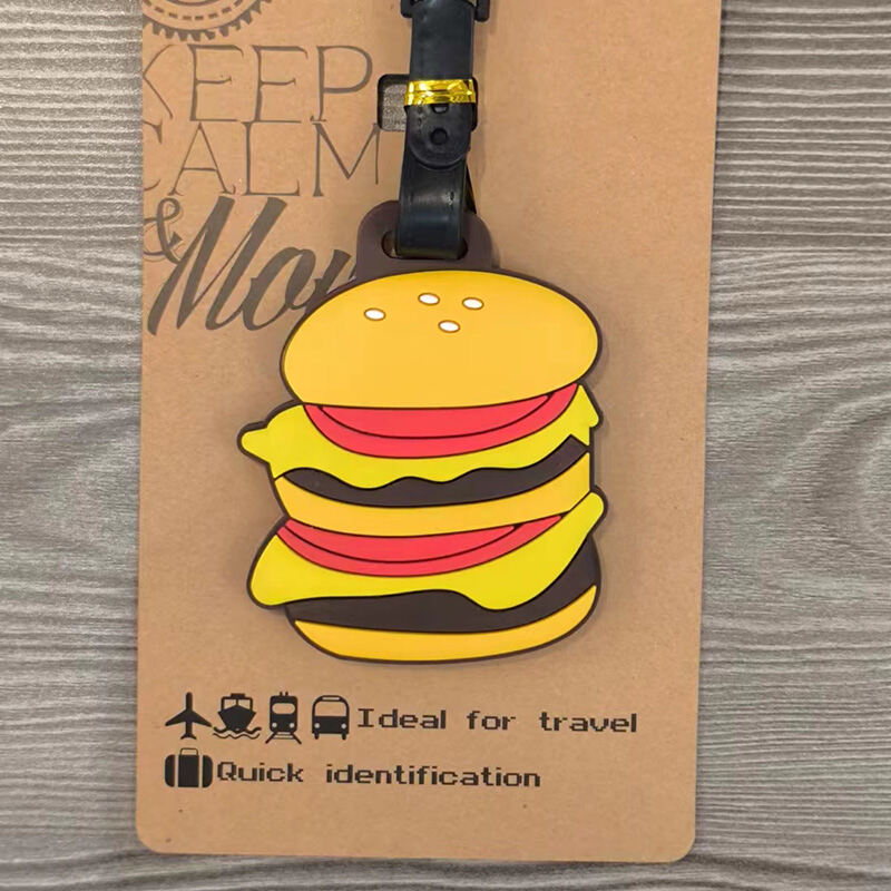 Bear Hamburger Tag Bao Gồm Thẻ Hành Lý Thẻ Ký Gửi Thẻ Nhận Dạng Thẻ Treo Vali Dễ Thương Dễ Thương Th