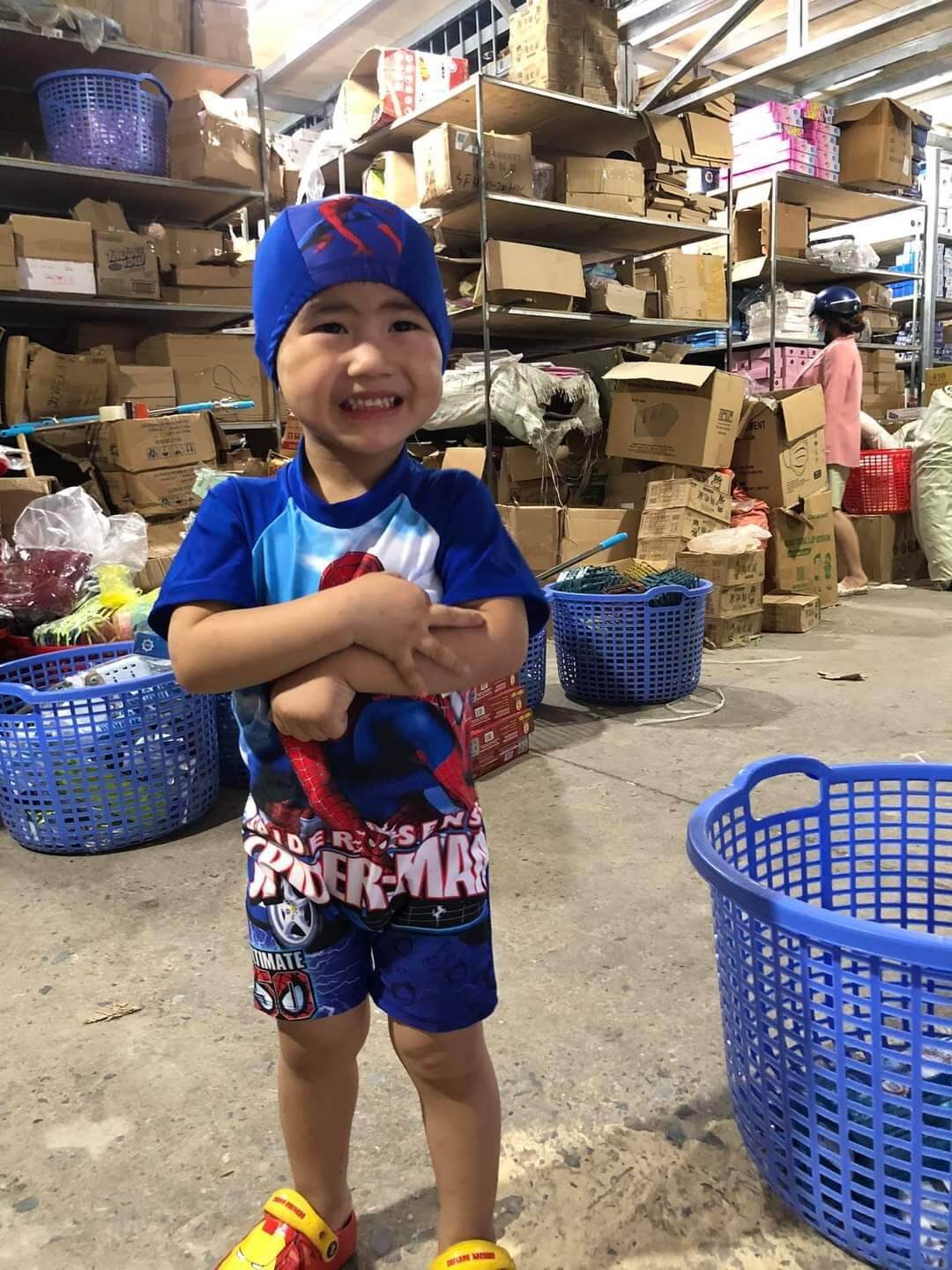 bộ đồ bơi siêu nhân cho bé trai