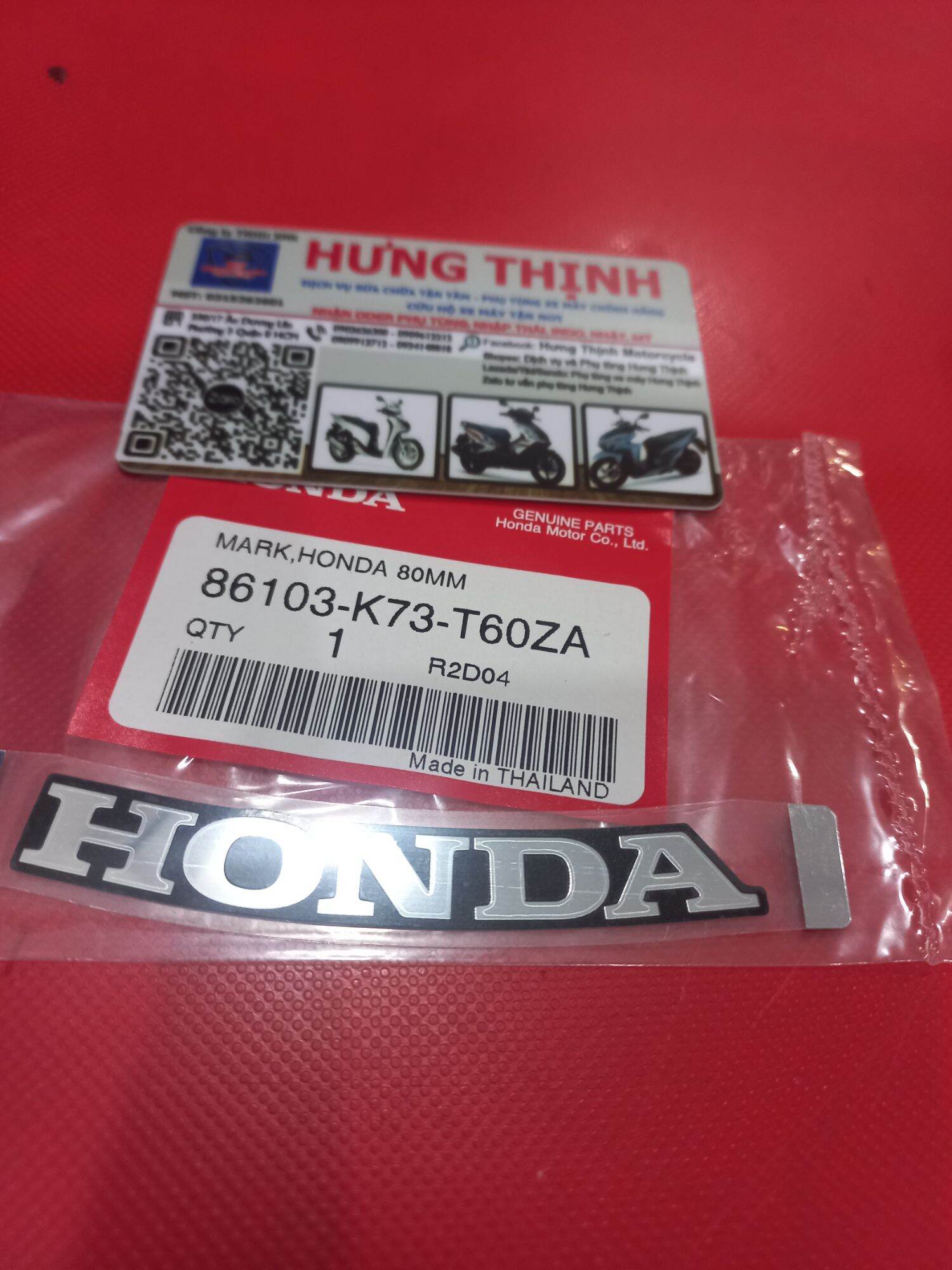 Tem chữ Honda mặt Nạ Wave 125i led