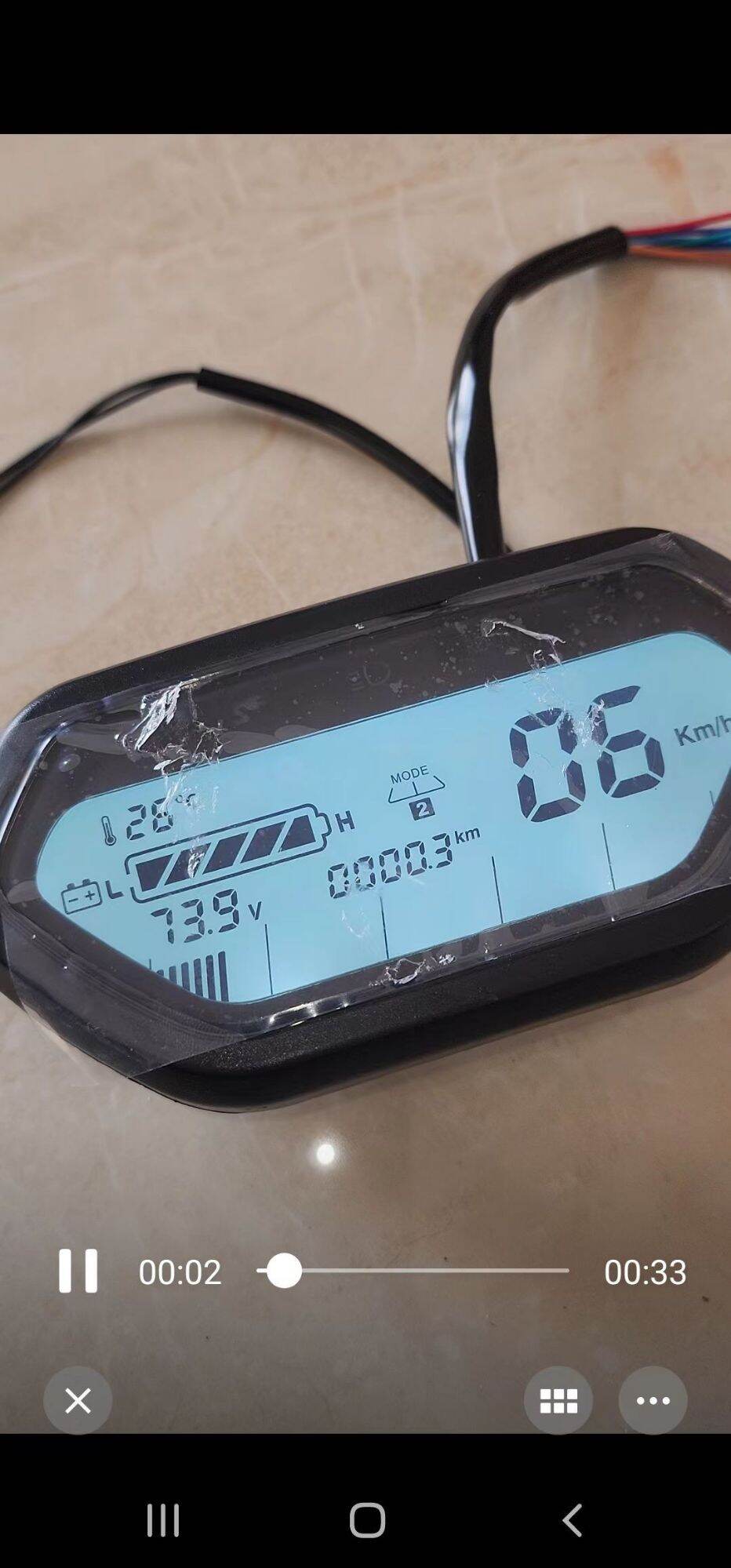 Đồng Hồ Hiện Thị báo tốc độ tương thích ic voltol.cho xe điện