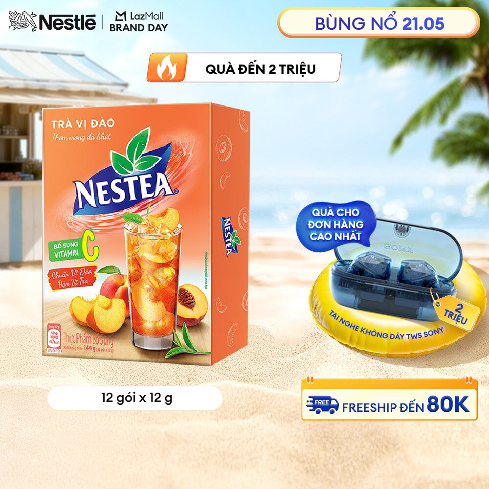[FREESHIP TOÀN QUỐC] Thực phẩm bổ sung Trà Vị Đào NESTEA hộp 1 gói x 1 g