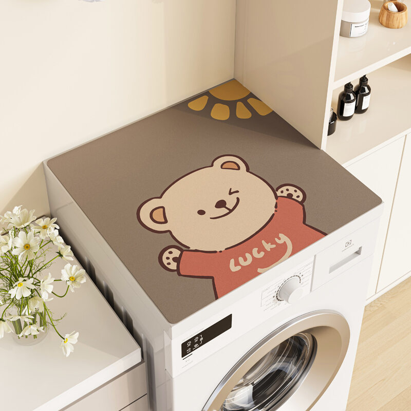 Tấm phủ chống bụi máy giặt lồng giặt khăn phủ tủ lạnh tấm phủ chống nắng thấm nước tấm lót bùn tảo cát lót chống bụi tủ đầu giường
