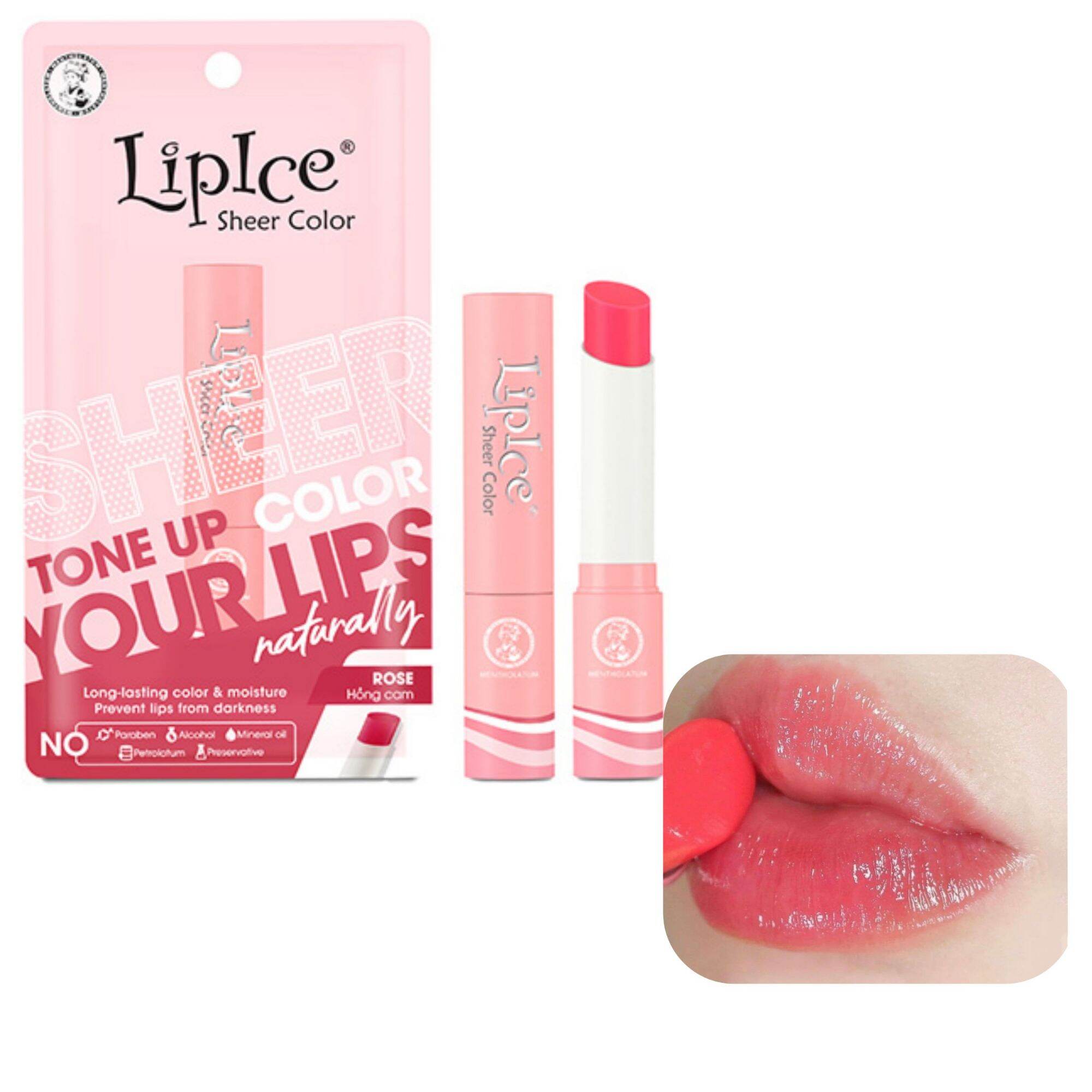 [ ROSE ] Son Dưỡng Môi Lipice Sheer Color Tone Up Your Lips