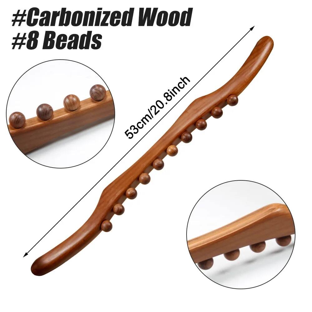 Liệu pháp gỗ massage công cụ thoát bạch huyết Massager cầm tay massage Stick cổ đau lưng dạ dày cơ thể hình thành chống cellulite