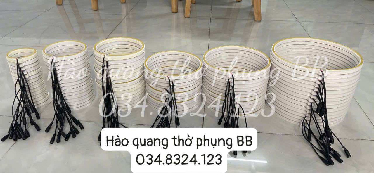 Đèn led neon thờ phật, giá rẻ, đủ size, đủ màu có kèm bộ nguồn, phụ kiện ốc, thanh nhôm
