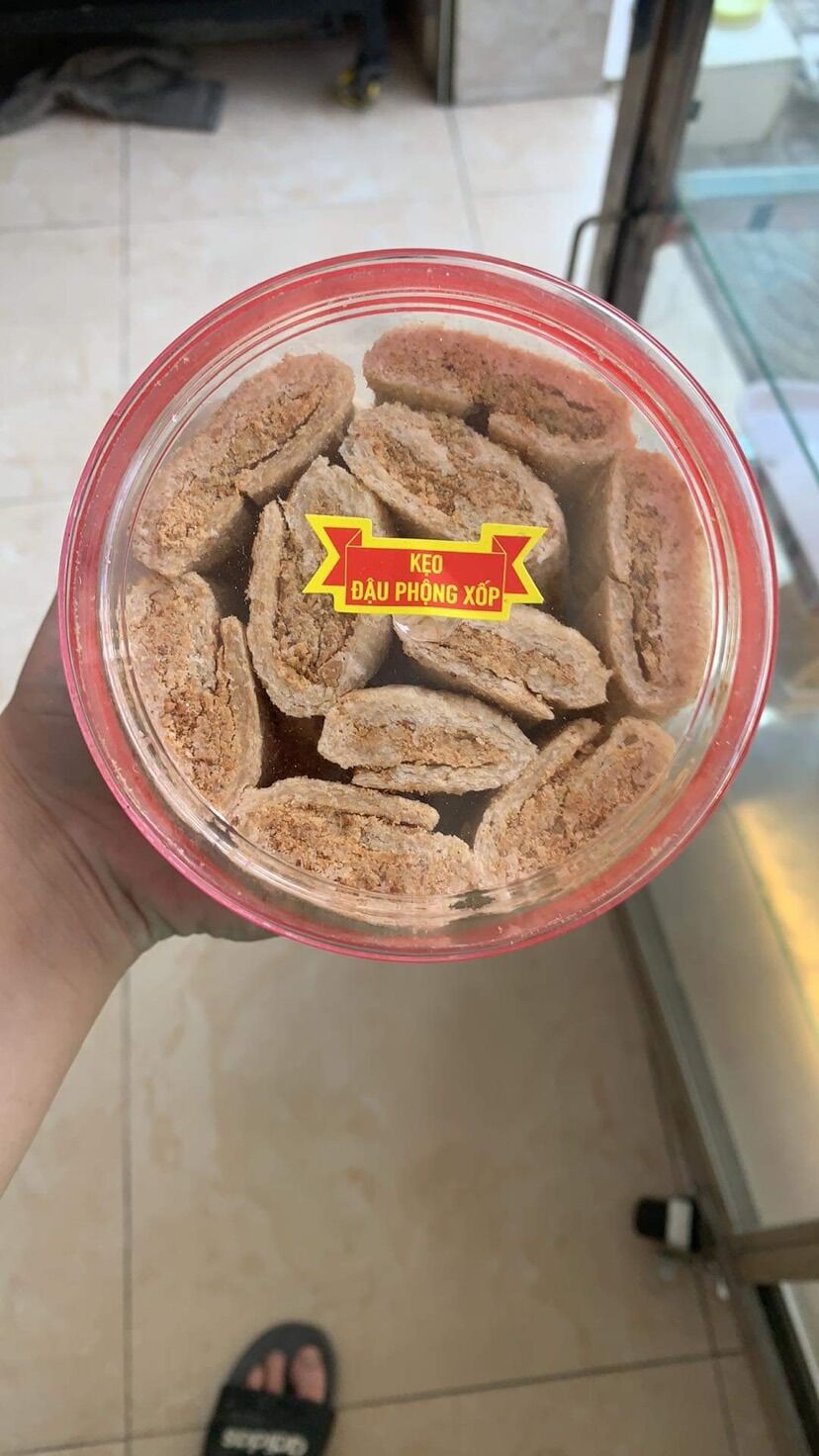 Hộp 400g kẹo đậu phộng xốp
