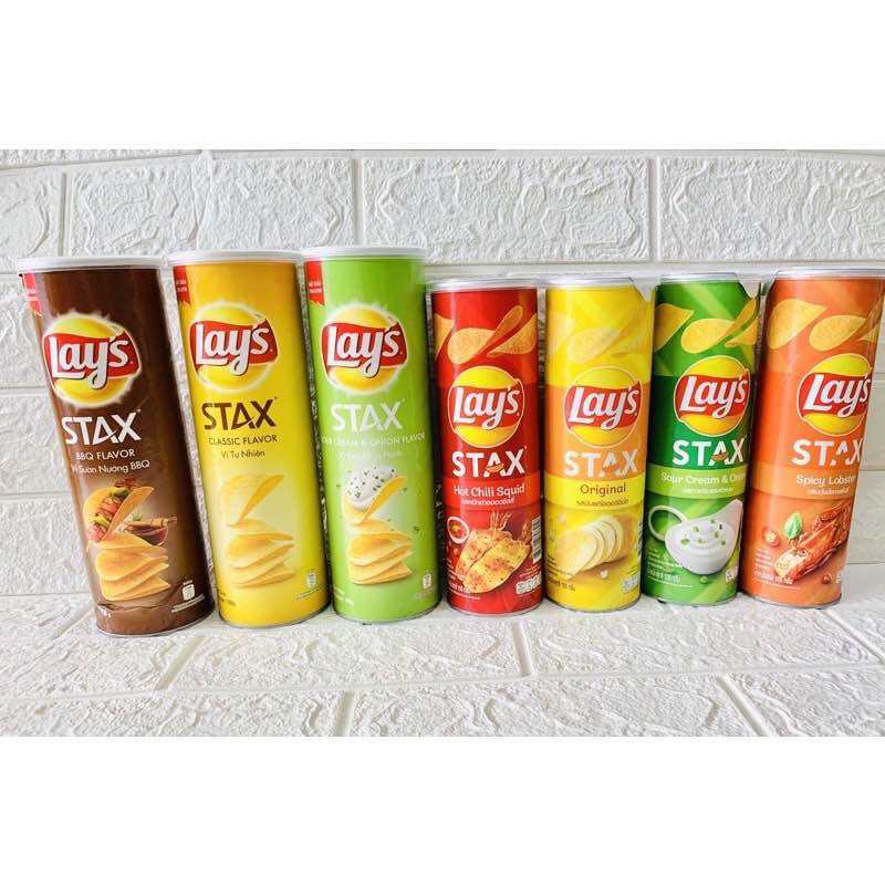Combo 10 ống khoai Tây Lays size to 160g