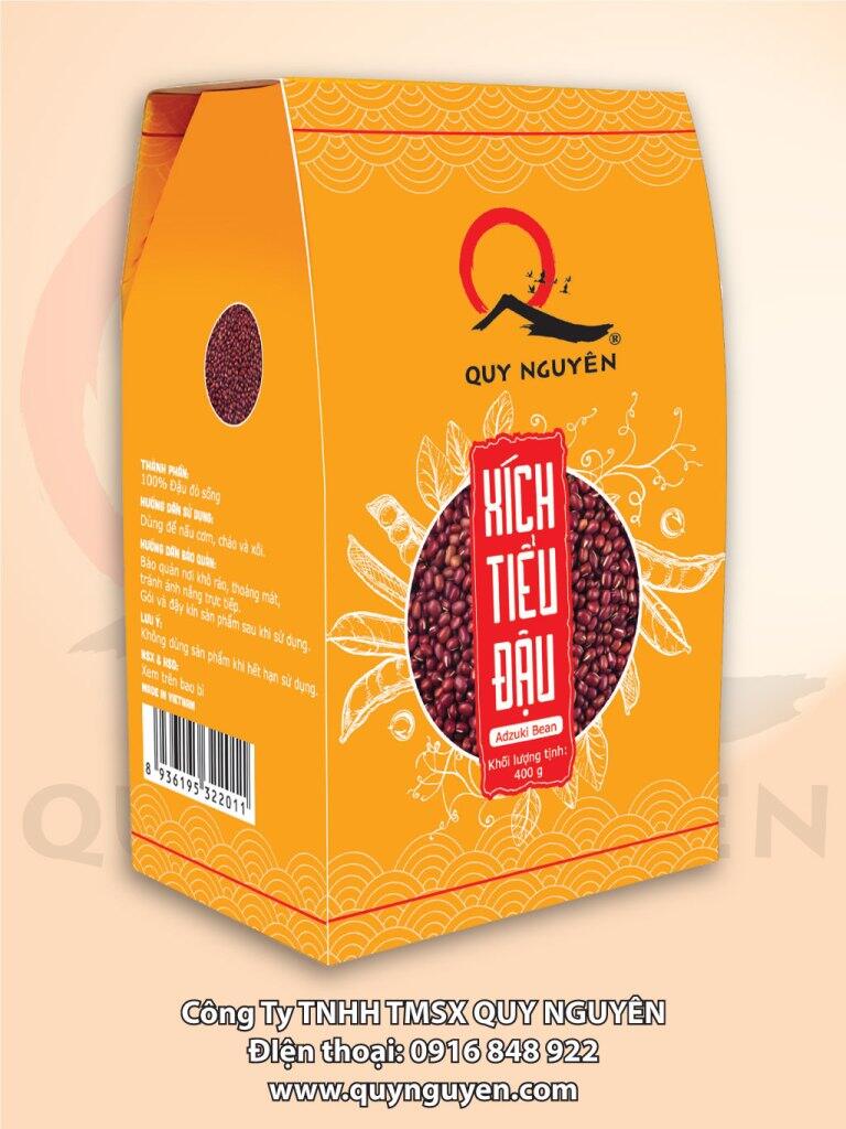 Xích tiểu đậu đậu đỏ sống quy nguyên hộp 400g.