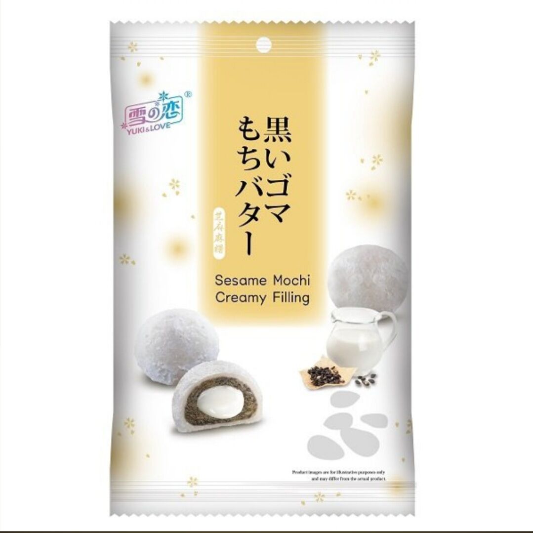 Bánh mochi mè nhân kem 120g