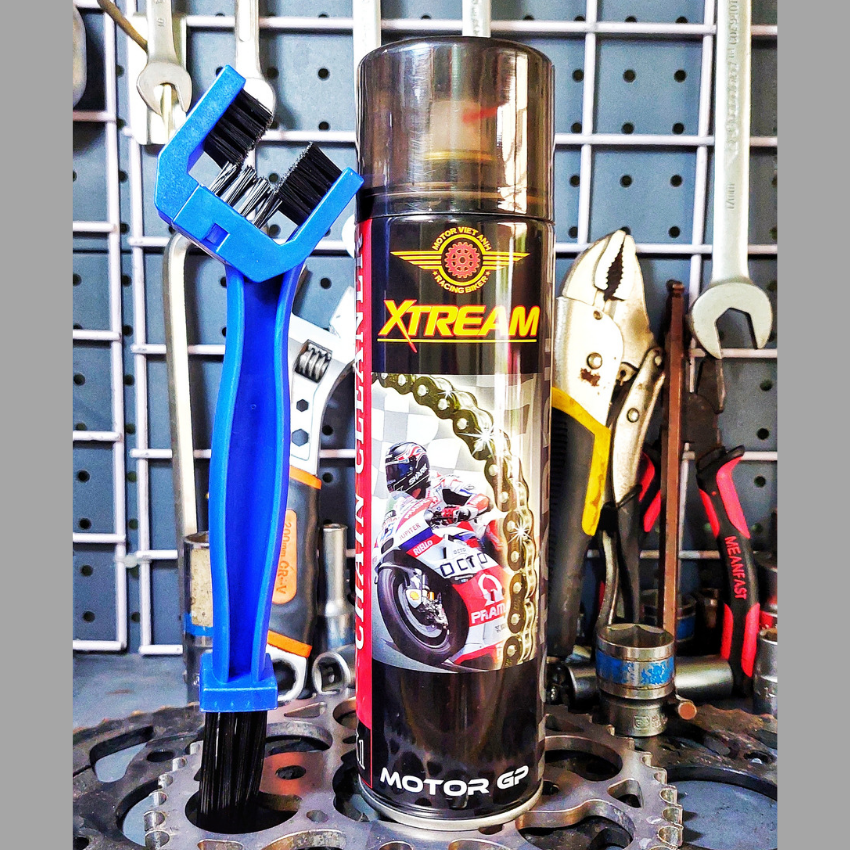 [TẶNG BÀN CHẢI] XTREAM X1 chai sịt  vệ sinh sên xe máy  , rửa sên xe máy  chain cleaner XTREAM 550ML .