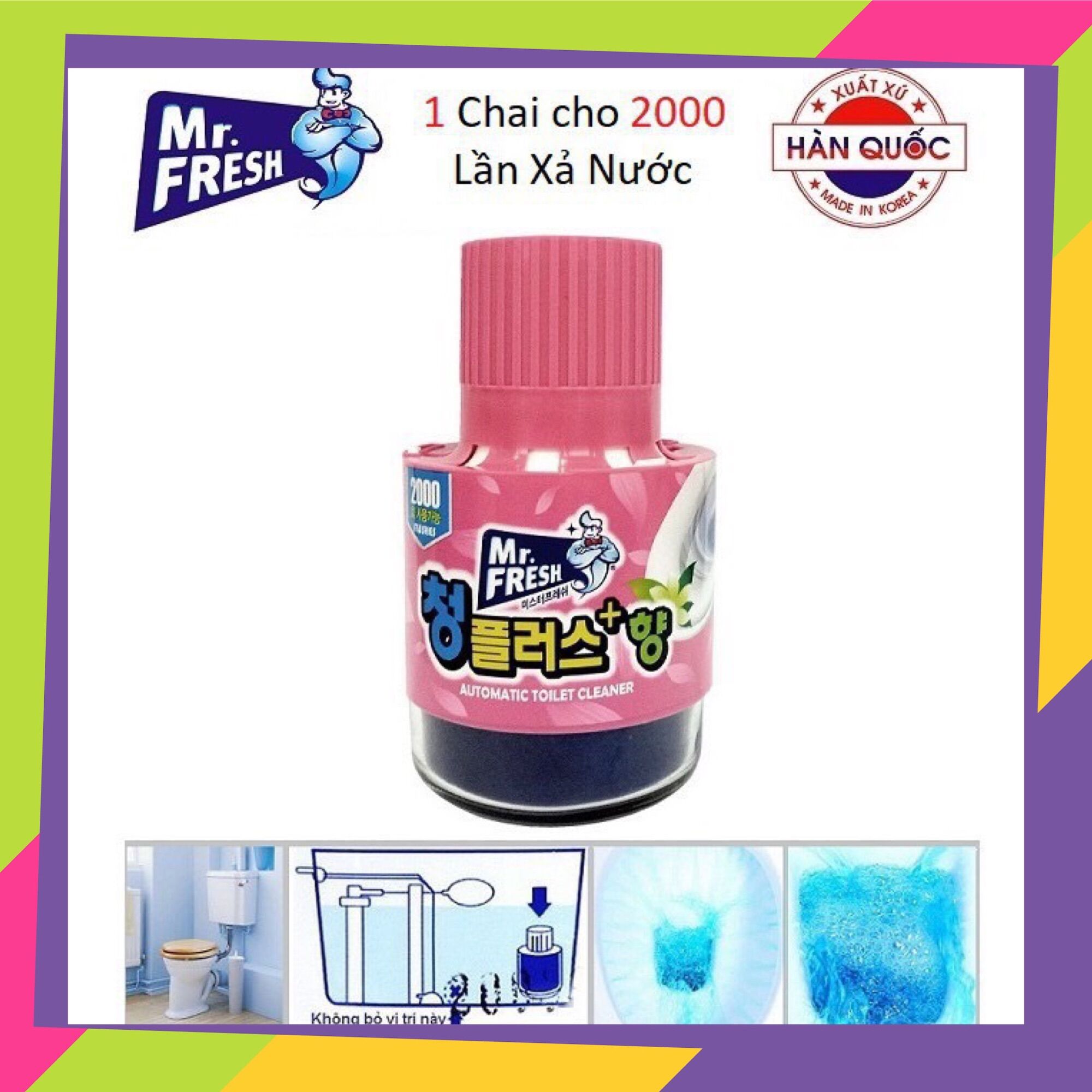 Cốc Thả Bồn Cầu - Hàn Quốc Mr Fresh