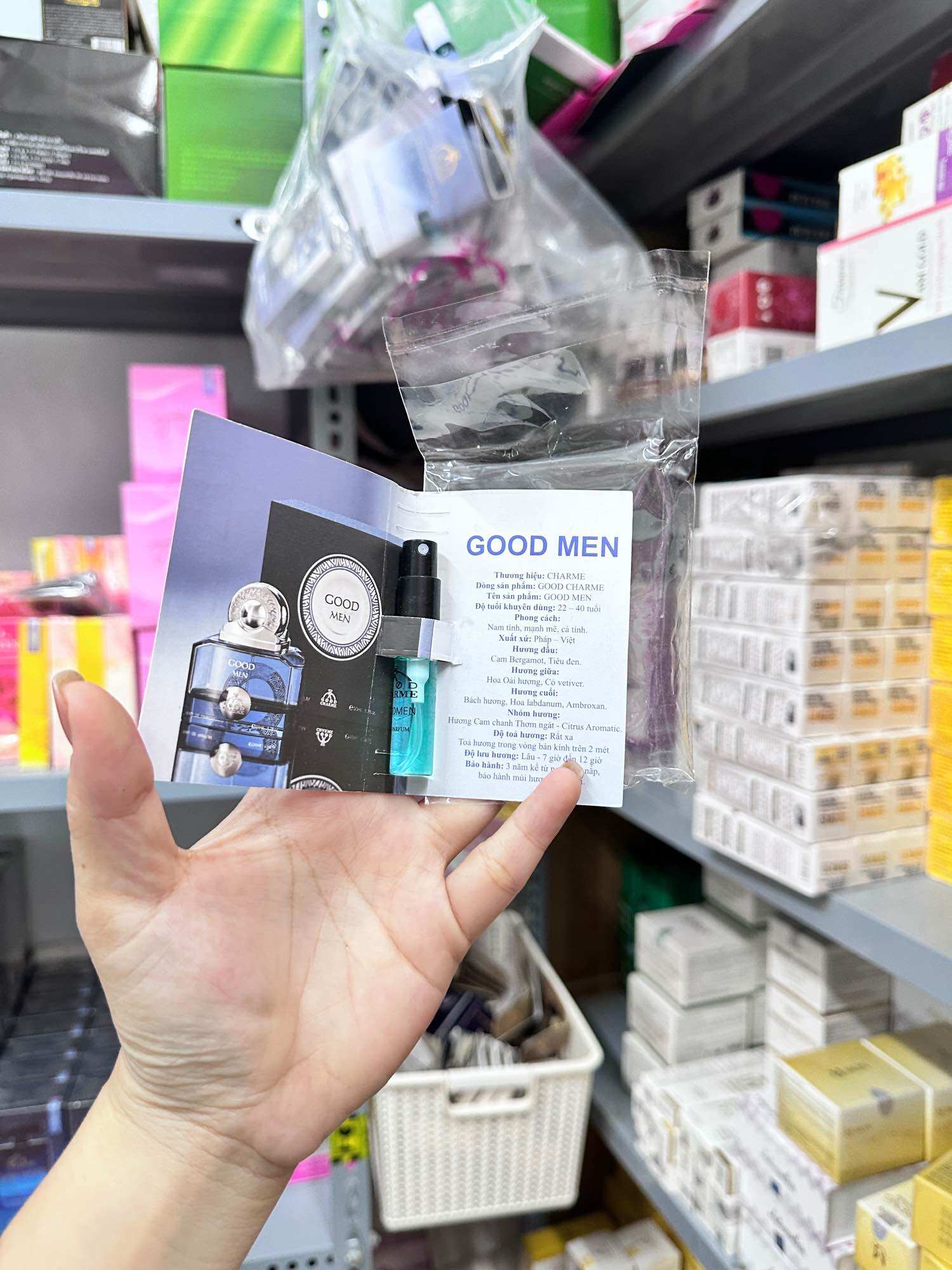 Nước hoa good men xanh 3ml ( mẫu thử )
