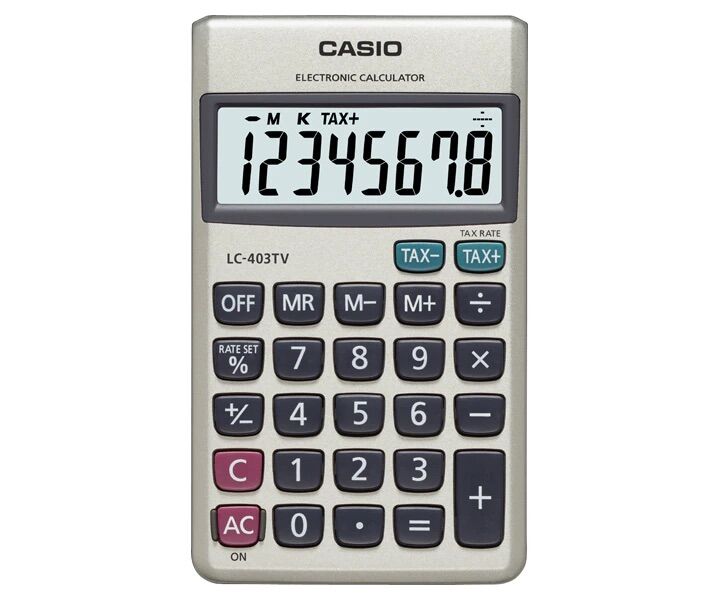 Máy tính casio lc 403 TV chính hãng có bảo hành