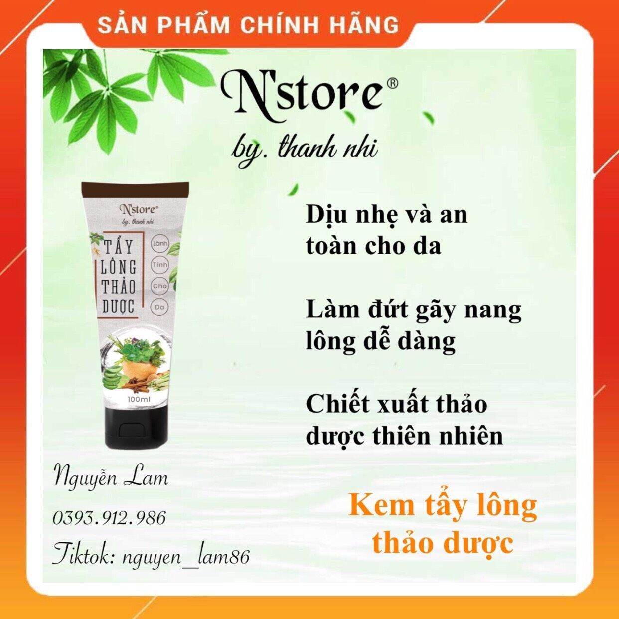Kem tẩy lông thảo dược