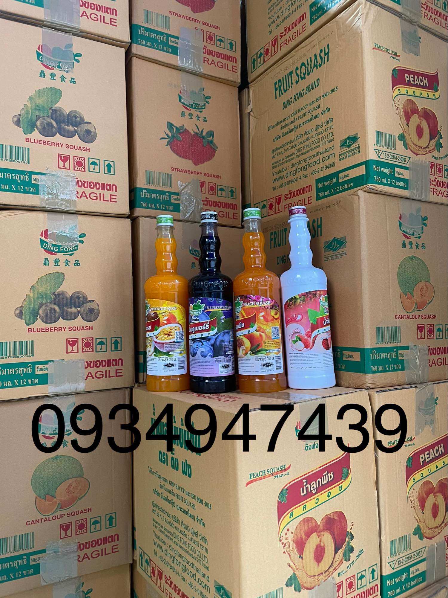 Siro Dingfong Chai 760ml Đủ Mùi