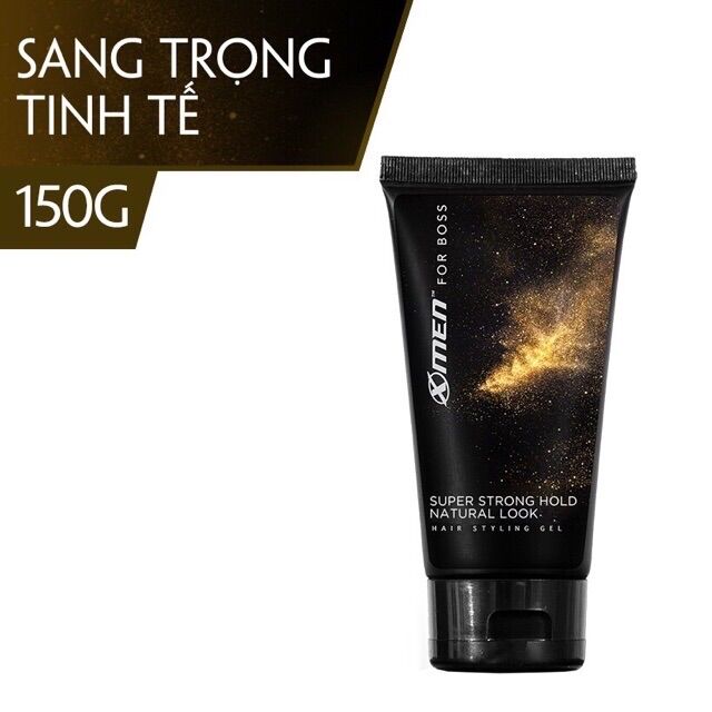 Gel vuốt tóc xmen for boss ss hold natural look 150g mau vang