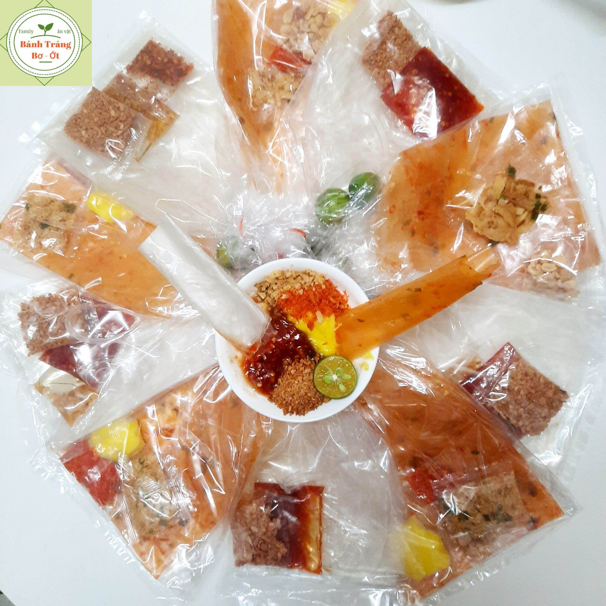 Set 2 Loại Bánh Tráng Bơ - Ớt (chấm, trộn, cuốn) - [5 BỊCH BƠ, 5 BỊCH ỚT]