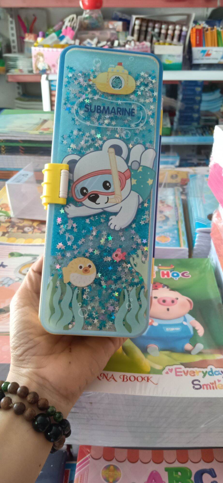 [HCM]Hộp đựng bút đa năng cát kim tuyến sáng tạo