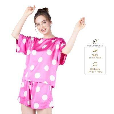 Bộ lụa  quần short Venus Secret