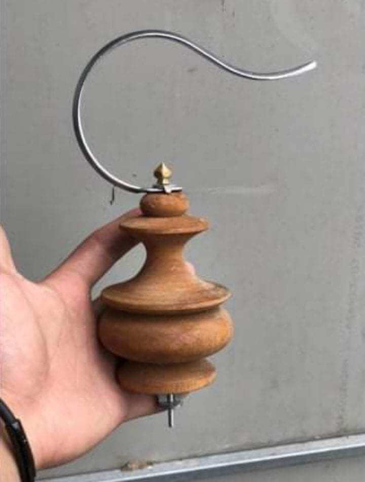 Combo móc nậm huế lồng chim( chất liệu inox và gỗ vàng)