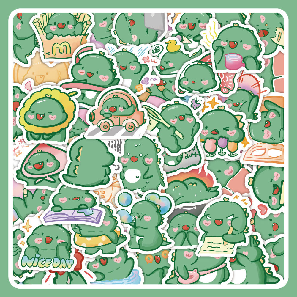 Set 60 miếng sticker hình dán chống nước