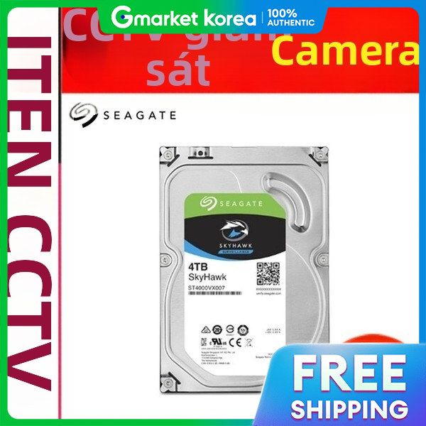 Seagate | Seagate Sata 4Tb Hard Drive for Cctv Camera Dvr Giá 6,383,300 Đồng*Miễn phí vận chuyển