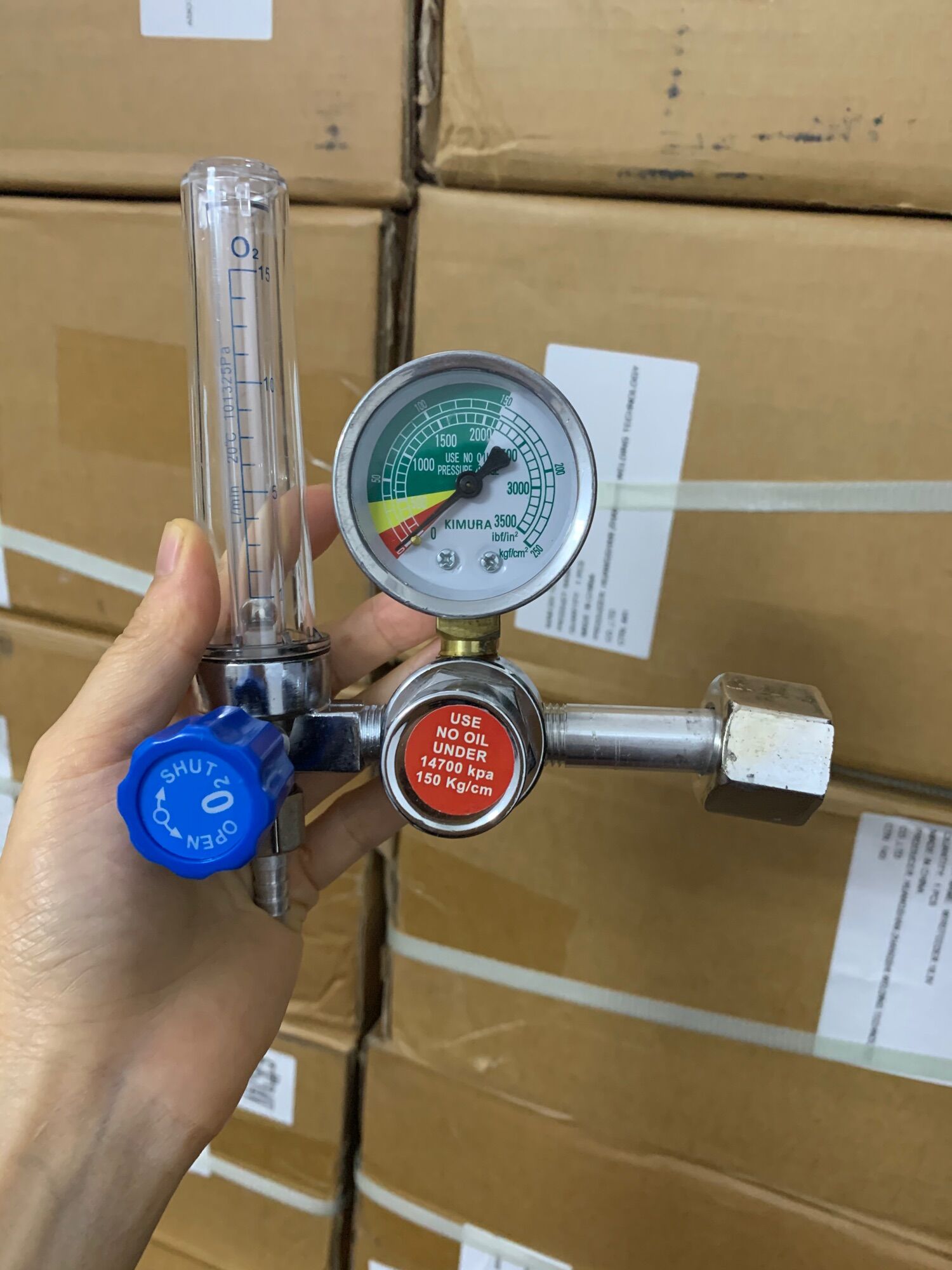 [ Chống Gỉ- Sẵn Hàng ] Đồng Hồ Khí Argon Mạ Crom Chống Hoen Gỉ