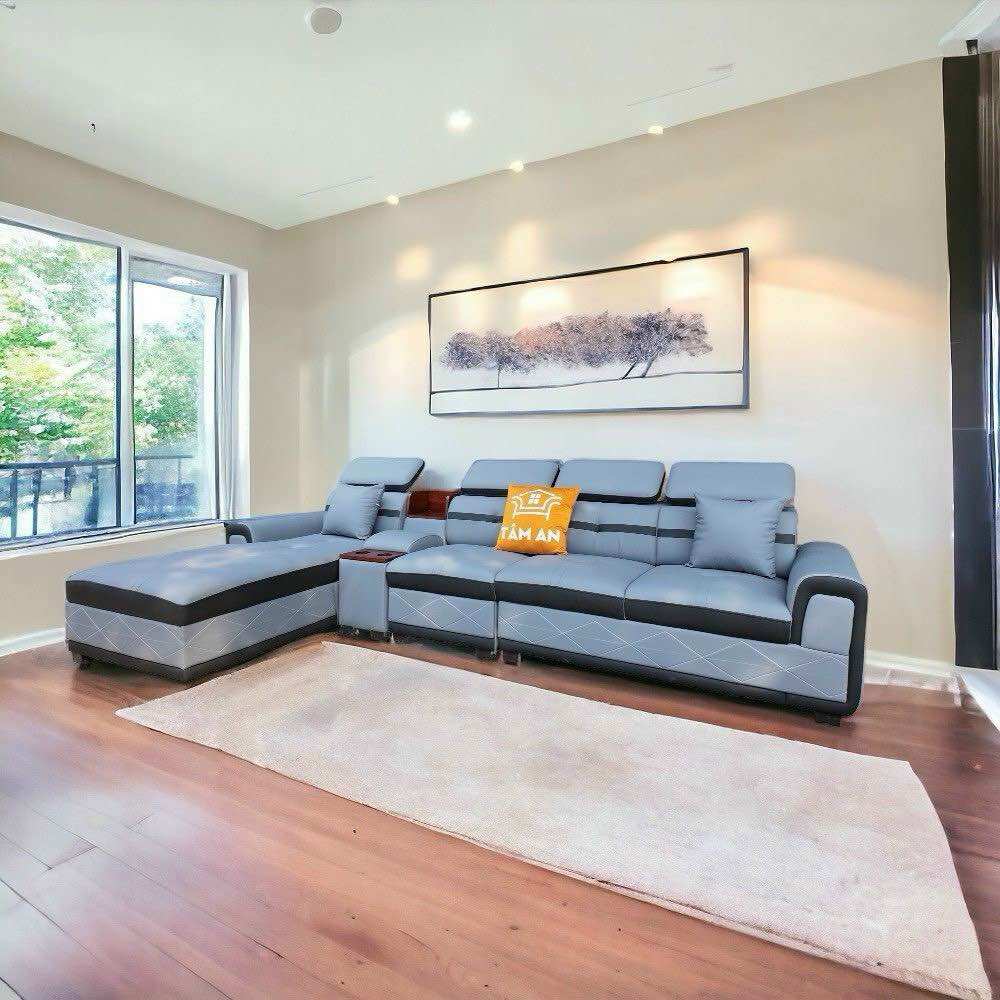 Sofa Góc Da cao cấp cho phòng khách
