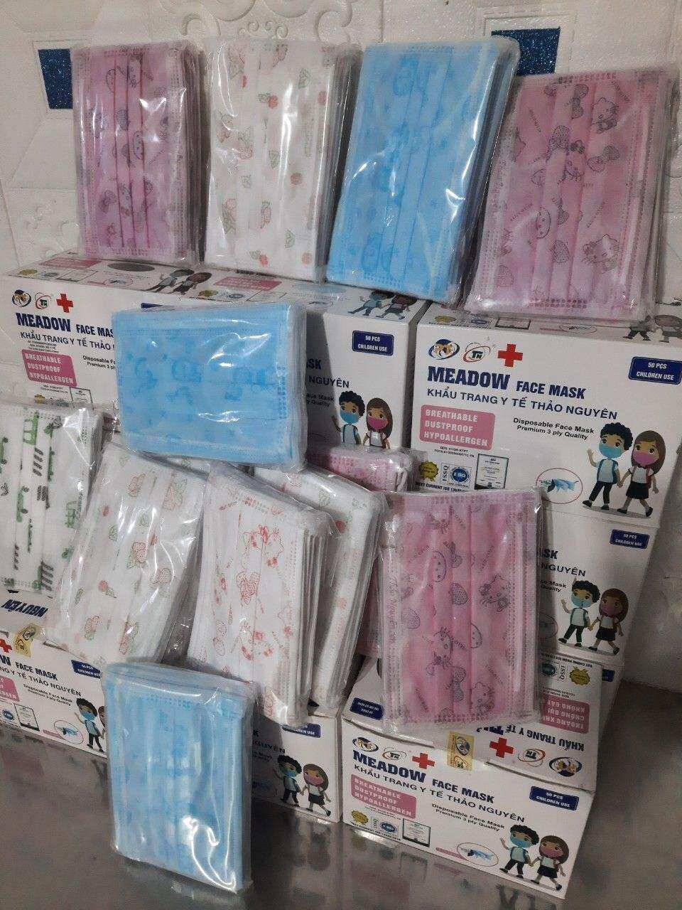 3 HỘP KHẨU TRANG Y TẾ TRẺ EM